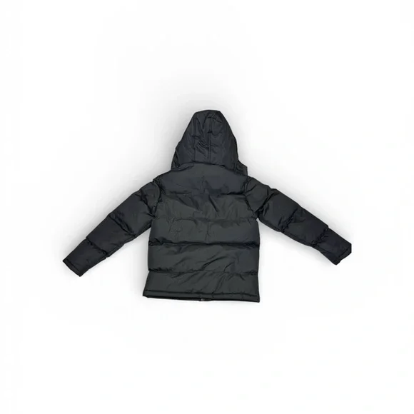 Kids Black Hooded Jacket - Picture 3 of 4